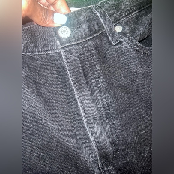 Levi’s High Rise Loose Fit Wide Leg Black Jeans size 28 - Picture 6 of 13